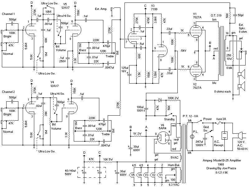 Ampeg Schematics ampeg svt wiring diagram 