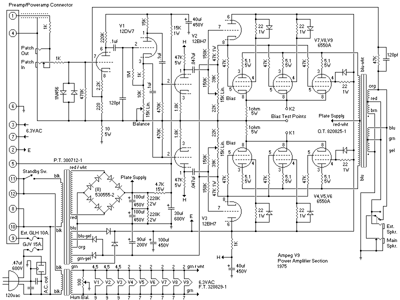 AMPEG SVT CLASSIC SCHEMATIC PDF