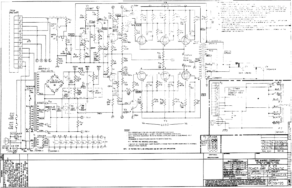 Ampeg Svt Tube Chart