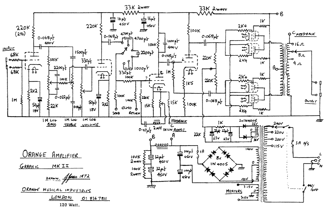 Orange Schematics guitar wiring diagram software 